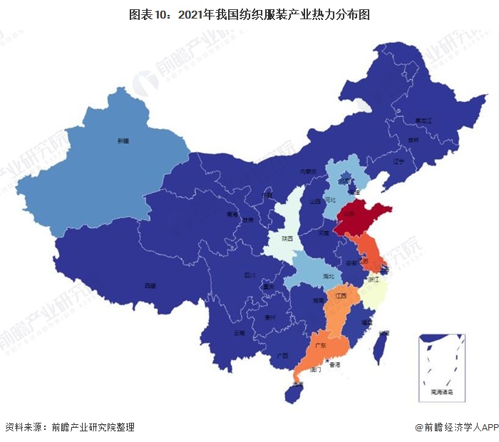 ag真人国际官网预见2021：《中国纺织服装产业全景图谱》(附产业链现状、区域分(图10)